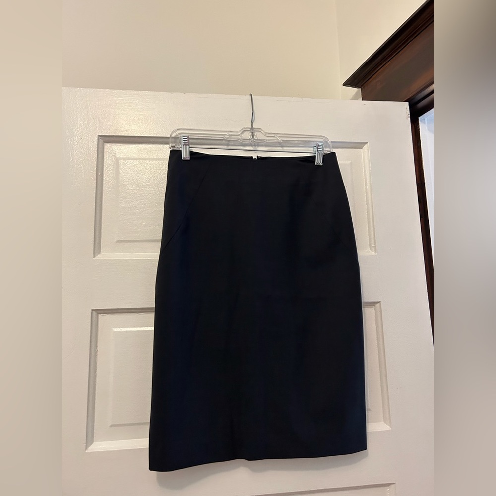 Theory Navy Pencil Skirt